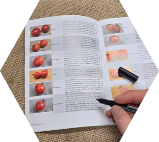 Bio-Saatgut Wunsch aus Katalogen