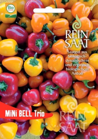 Minipaprika Mini Bell Trio Bio-Saatgut