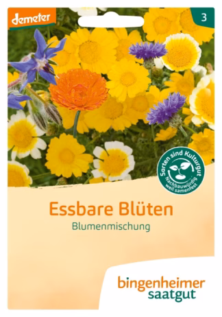 Blumenmischung Essbare Blüten Bio-Saatgut